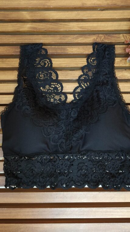 Top Encaje Negro E1366