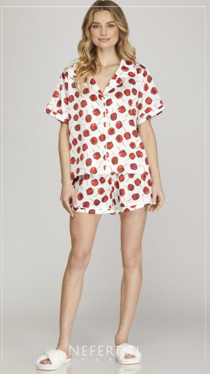 Conjunto pijama Lollipops Rojo Blanco E1740