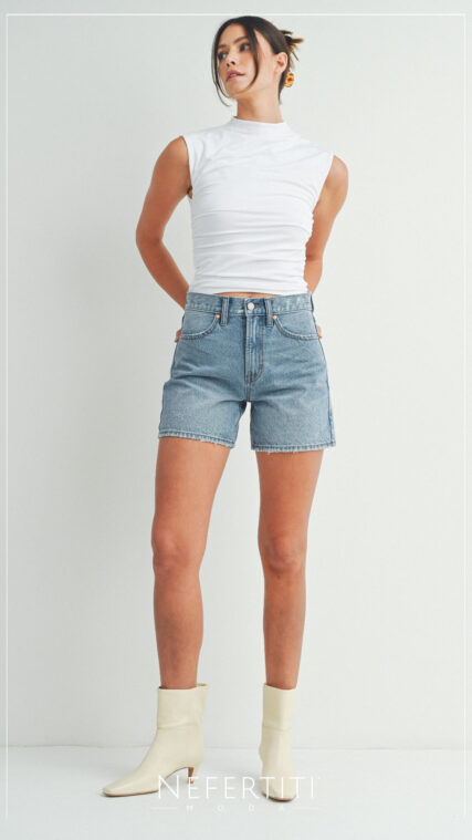 Pantalon corto largo Azul Medio PC1429
