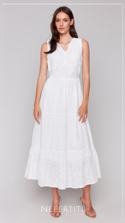 Vestido librete campesino Blanco D6716