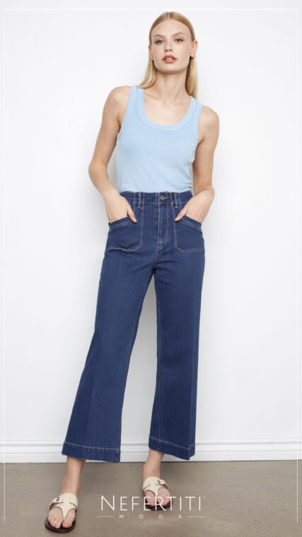 Pantalon largo mezclilla Azul Oscuro PL5181