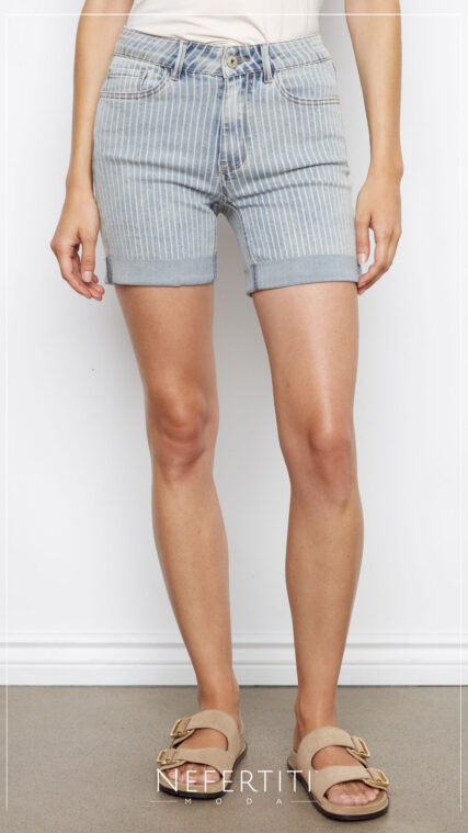 Pantalon corto rayas Azul Medio PC1488