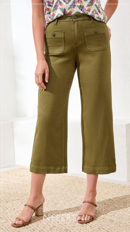 Pantalon bolsillos frente Verde Bosque PL5298