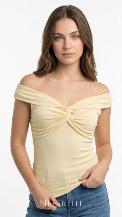 BLusa nudo sin mangas Amarillo T17026