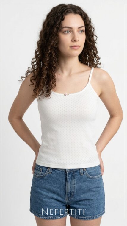 Blusa tirante rosita Blanco T17166